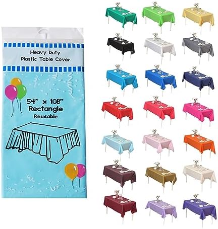 Aqua Rectangle Table Covers, 54" x 108"