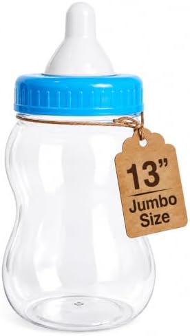 Blue Fillable Baby Shower Bank, 13"