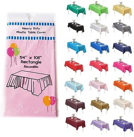 Light Pink Rectangle Table Covers, 54" x 108"