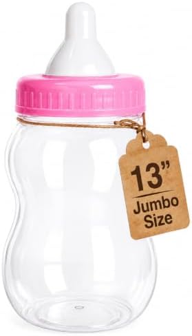 Pink Fillable Baby Shower Bank, 13"